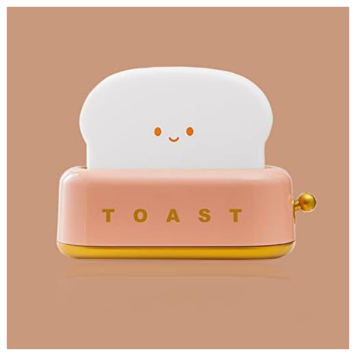 Woukksy Luz Nocturna Bebé, Tostadora Luz Quitamiedos Infantil Recargable, LED Lampara Bebe Noche Ajustables Brillo con Temporizador, Regalo de Cumpleaños y Navidad para Niña Niño - Rosa