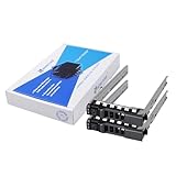  Lot de 2 supports pour disque dur HDD Caddy 08FKXC 8FKXC 6,3 cm - Compatible avec Dell PowerEdge R610 T610 R620 R710 T710 R720 R815 R820 R630 T630 R730