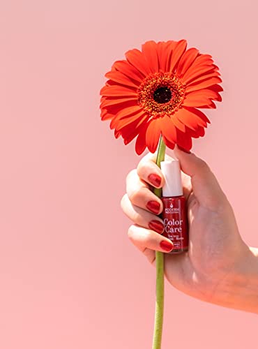 PODERM - TEEBAUM-NAGELLACK COLOR CARE Allurarot - verbessert das Aussehen für die gelbe oder brüchige Nägel - 2 IN 1… – Bild 7