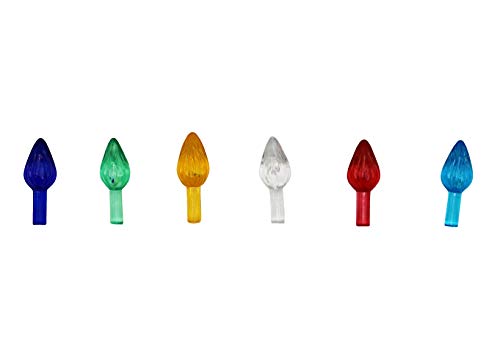 Creative Hobbies Ceramic Christmas Tree Replacement Lights, Small Twist Light Ornaments for 8