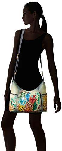 Image of Anna by Anuschka Handpainted Women's Genuine Leather Large Shoulder Hobo