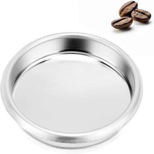 Bol Aveugle en Acier Inoxydable de qualité supérieure pour Machine à Espresso Semi-Automatique de 58 mm - Bol de Nettoyage pour la Contre-Lave et filtres...