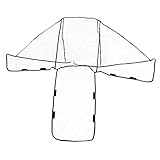 Housse de pluie et de vent pour poussette double : la housse de pluie transparente offre une visibilité optimale pour votre bébé et vous permet de ce que fait le bébé, housse de pluie pour poussette double