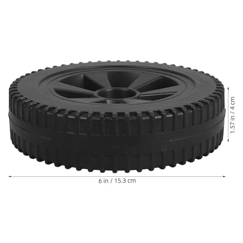 Ruedas de 6 pulgadas para barbacoa en pack de 2 unidades de HDPE resistente 2