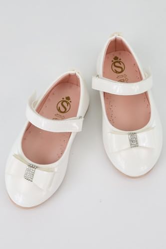 Flower Girls Dress Shoes Mary Janes Flat Birthday Wedding Footwear3