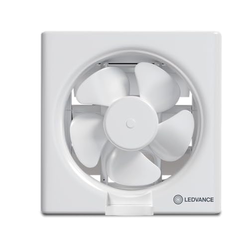 Image of LEDVANCE Exhaust Fan | Suitable for Kitchen, Bathroom & Offices | Silent Operation | Low Power Consumption | Automatic Shutter Louvers | High-Efficiency Motor | 2 Year Warranty (200 mm - 2026)