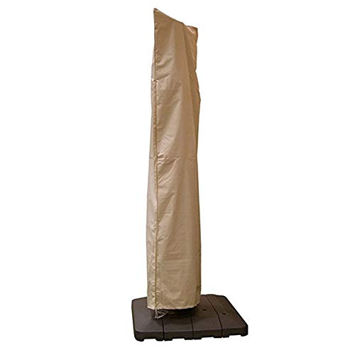 ZZX Funda Protectora para Parasol excéntrico, Cubierta de Protección para Sombrilla Resistente al Desgarro y Impermeable con Cremallera