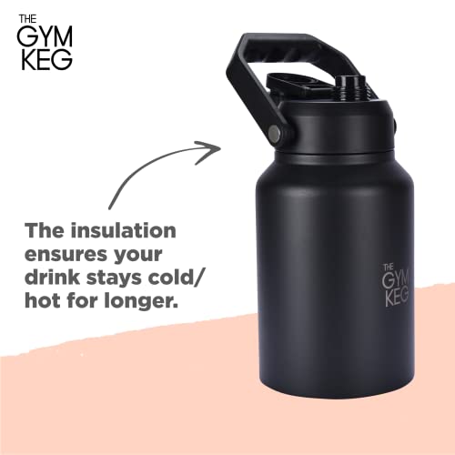 Stainless Steel Sports Water Bottle - Double Wall Insulated Iron Flask - Stainless Water Bottles Insulated - Metal Sports Jug - Keeps Liquids Hot Or Cold For Hours - Hydro Flask, Thermo Water Bottle #TOP2