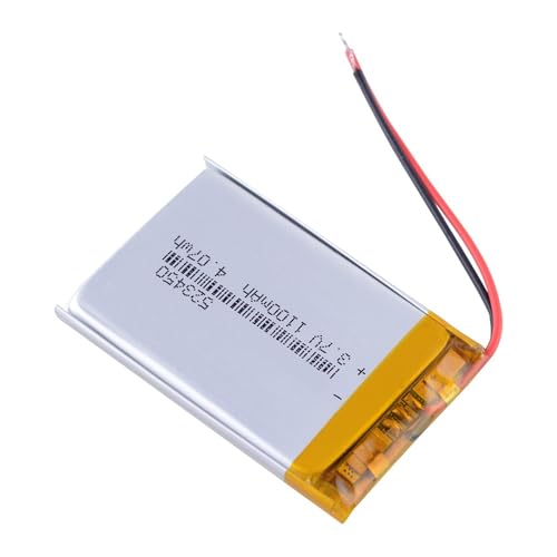 Batería 523450 1100 mAh de polímero de litio 3,7 V con terminal de dos pines 2.0 2P