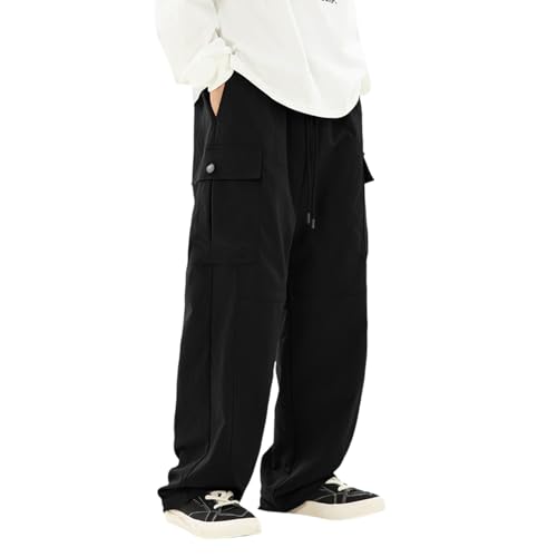 Pantalon long d'hiver pour homme coupe large baggy en coton respirant