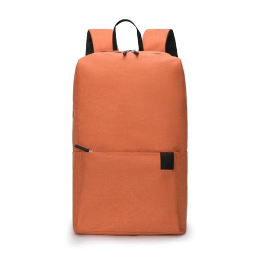 Mochila para laptop feminina, bolsa de viagem para mulheres, mochila de mão para homens, item pessoal de trabalho, casual, caminhada, mochila para o dia, Laranja, Large, laranja
