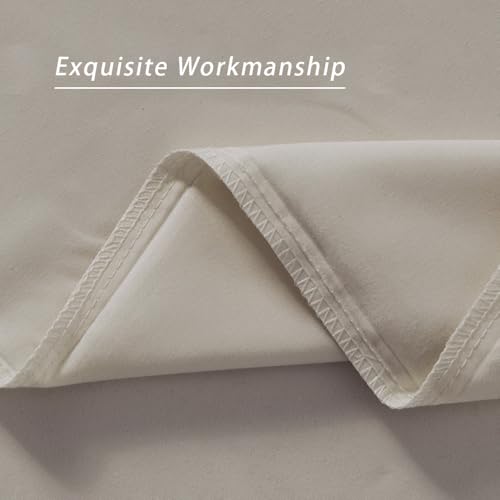 Image of 2 Pack Microfiber Standard Size Zipper Taupe Pillowcases,Khaki Pillow Case Set of 2,Soft Comfortable Not Shrink Pillow Cases Standard,Breathable Luxury Pillow Covers(20x26 Inches)
