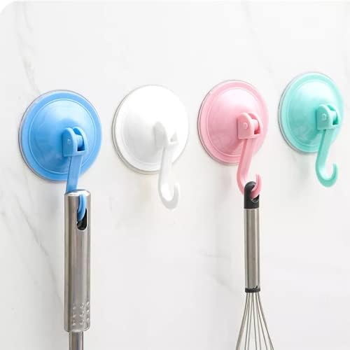 RETROBLIND 12 x Suction Hook - Heavy Duty Hangers - Removable & Reusable Without Nails & Glue For Smooth Surface Bathroom & Kitchen
