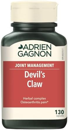 Adrien Gagnon - Devil's Claw (Extra-Strength), for Joint Pain & Osteoarthritis Pain, 130 Capsules
