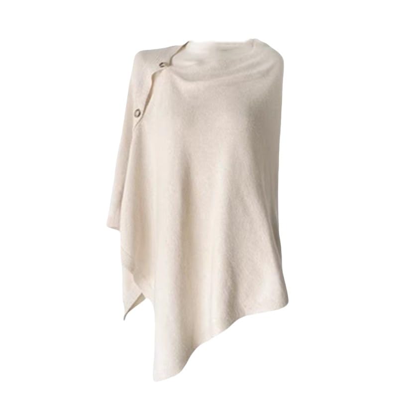 Scialle Donna,Scialli E Mantelle Di Lana Per Donna Maglione Senza Maniche Poncho Lavorato A Maglia Con Bottoni Elegante Sciarpa Morbida E Calda In Cashmere Mantella In Maglia Autunnale E