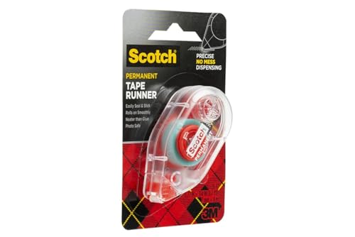 image for 3M 6061 Scotch Double Sided Adhesive Roller Tape Runner, Permanent, Ac