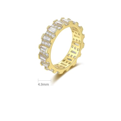 Moissanite Wedding Bands in 14K Gold for Women, Stackable Promise Rings, Extraordinary for Wedding or Anniversary, Size 6-92