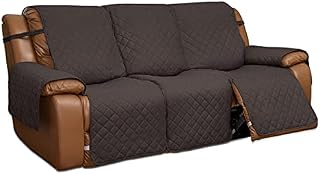 Easy-Going Bezug für EIN Liegesofa, wendbarer Sofabezug für EIN 3-Sitzer-Liegesofa, geteilter Sofabezug für jeden Sitzplatz, Möbelschutz mit elastischen Bändern für Hunde und Haustiere (3-Sitzer