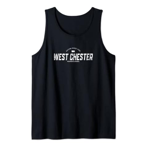 West Chester Pennsylvania PA Vintage Athletic Sports Logo Tank Top Cover