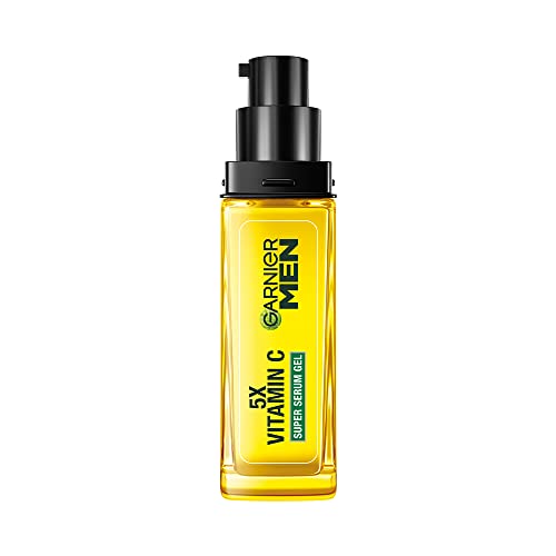 Garnier Men Turbo Bright Super Serum Gel Moisturizer For Men – Enriched With Vitamin C And Menthol For A Brighter, Glowing And Hydrated Skin, Suitable For All Skin Types, 30ml For Rs. 311 @ 48 %