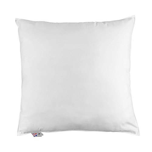 Price comparison product image HOMESCAPES Duck Feather Euro Continental Square Pillow - 80cm x 80cm (32x32) Luxury Natural Hypo-Allergenic European Pillows Medium Support 100% Cotton Casing RDS Certified.