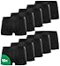 Produktbild Kemes Boxershorts Herren 10 Pack Baumwolle schwarz Unterhosen atmungsaktiv Unterwäsche Herren | Größe M