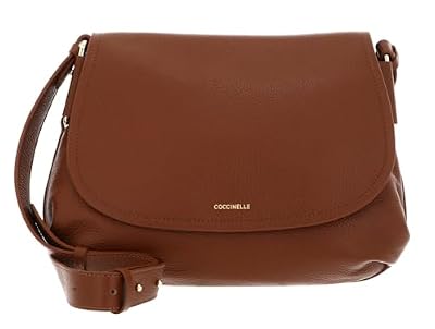 Coccinelle Pelle borsa a tracolla Rebekka Handbag Grained Leather Cognac marrone