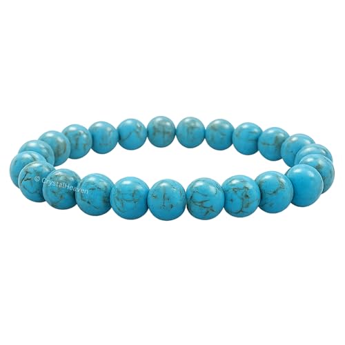Crystal Heaven Certified Crystal Bracelet for Women Men with Healing Crystal and Reiki Stone - Original Authentic Elastic Beaded Bracelet for Money, Success & Positive Energy