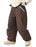 GSOU SNOW Herren Damen Skihose Baggy Snowboardhose Oversize Snowboard Hose Ski Hose Schneehose für Männer Frauen - Wasserdicht Winddicht Atmungsaktiv Warm