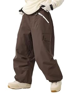 GSOU SNOW Herren Damen Skihose Baggy Snowboardhose Oversize Snowboard Hose Ski Hose Schneehose für Männer Frauen - Wasserdicht Winddicht Atmungsaktiv Warm