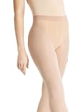 Capezio Transition Tight Rajstopy damskie, przejściowe, z niezwykle miękkim pasem z tkaniny samodziałowej, S-M