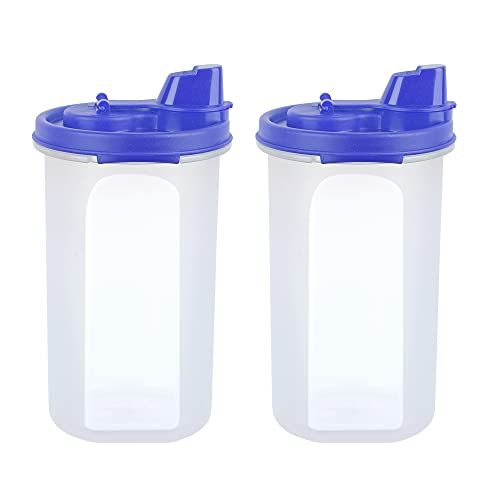 Image of Cutting EDGE 585 ML Smart Slim Oil Dispenser Airtight Light Blue (Set of 2) | BPA free food grade plastic material, recommended for storing oil, vinegar, Water, sauces, juice, kitchen Storage