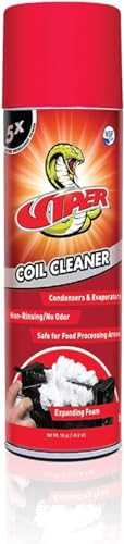 AMZ-Warehouse Refrigeration Technologies RT375A Viper Aerosol Foaming Coil Cleaner Degreaser Food Grade Expanding Foam 18oz - 1 Unit