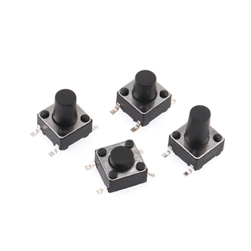 Tact push button switch 6x6x10 SMD de 4 pines microinterruptor para placas electrónicas 3
