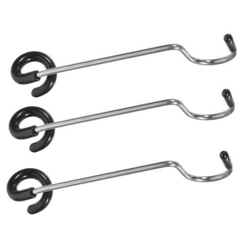 IMIKEYA Outdoor Camping Hook Hanger 3pcs Light Pole Hooks Rubber Sleeve Easy Install for Tent Lamp Hiking Party Supplies