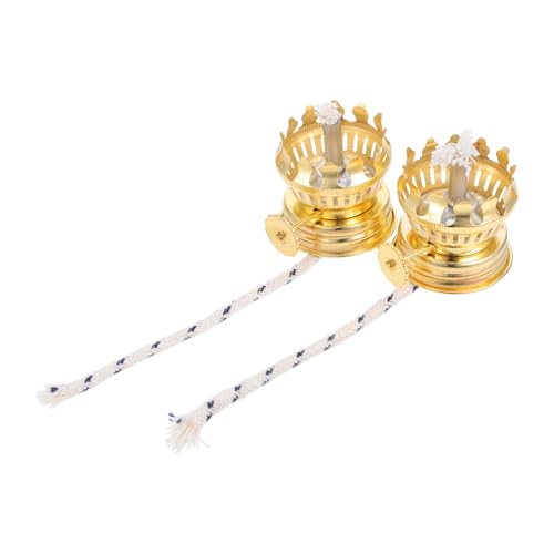 VALICLUD 2Stücke Öllampenbrenner Verstellbarer Kerosinlampe Ersatzbrenner für Vintage Öllampen Zubehör für DIY Projekte und Reparaturen von Öllampen