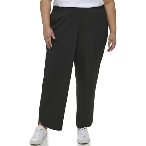 Calvin Klein Women's Smocked Waistand Tulip Hem 4 Way Stretch Pant2