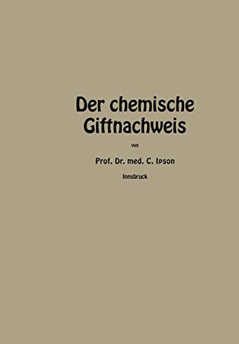 Der chemische Giftnachweis (German Edition)