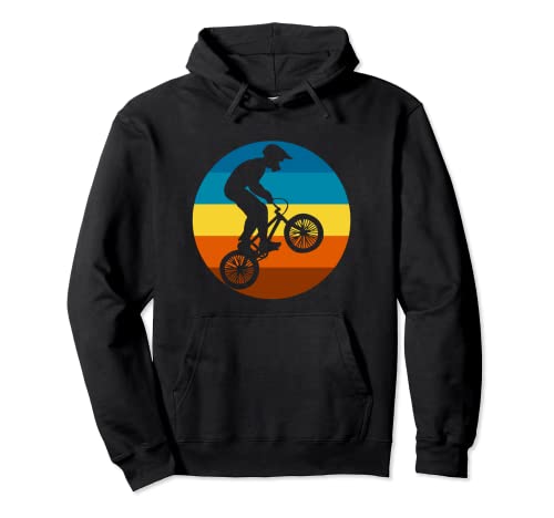 BMX Retro Sunset para BMX Riders Sudadera con Capucha