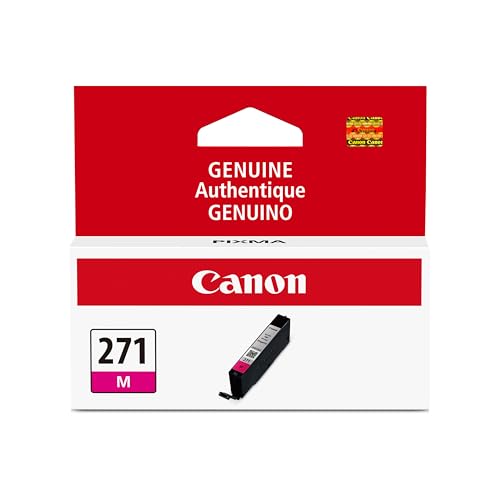Canon CLI-271 Genuine Magenta Ink Tank, Compatible with MG6820, MG6821, MG6822, MG5720, MG5721, MG5722, MG7720, TS5020, TS6020, TS8020, and TS9020 Printers - image 1