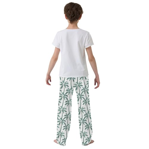 Pajama Pants Cute Palm Trees PJ Bottoms Sleepwear Lounge Sleep Pant with Pockets3