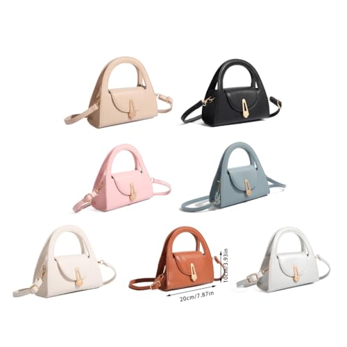 Women PU Leather Evening Handbag Small Purse Retro Shoulder Bag Top Handle Bag Trendy Crossbody Bag for Work3