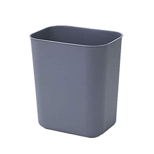 Corbeille à papier plastique 12L poubelle bureau à domicile bac à déchets léger noir