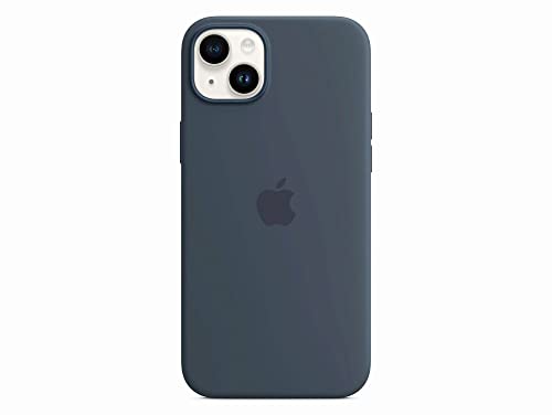 Image of Apple iPhone 14 Plus Silicone Case with MagSafe - Storm Blue