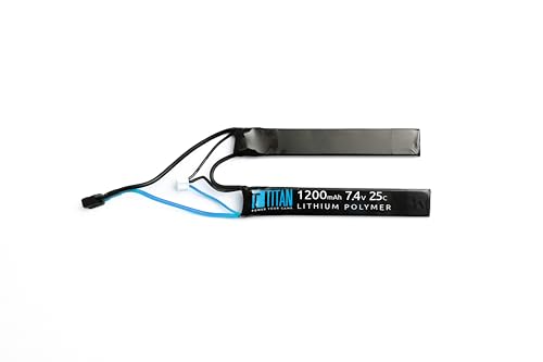 Titan Airsoft LiPo 1200mAh 7.4v 25C Nunchuck T-Plug (Deans)
