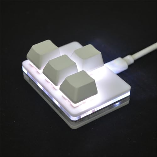 Clavier de jeu mécanique USB à 4 touches programmables et switchs remplaçables à chaud - 7