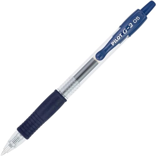 Pilot G2 bolígrafo de gel punta extra fina 0.5 mm tinta azul