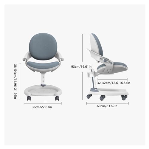 Krzesło biurowe dla dzieci, ergonomiczne krzesło biurkowe do domu lub szkoły, krzesło dla nastolatków do sypialni