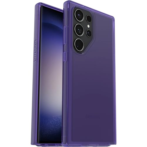 Coque Galaxy S23 Ultra antichoc transparente violette pour préserver votre écran