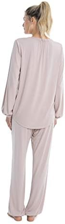 Barefoot Dreams Luxe Milk Jersey Namaste Lounge Set, Pajama, Shirt and Pants